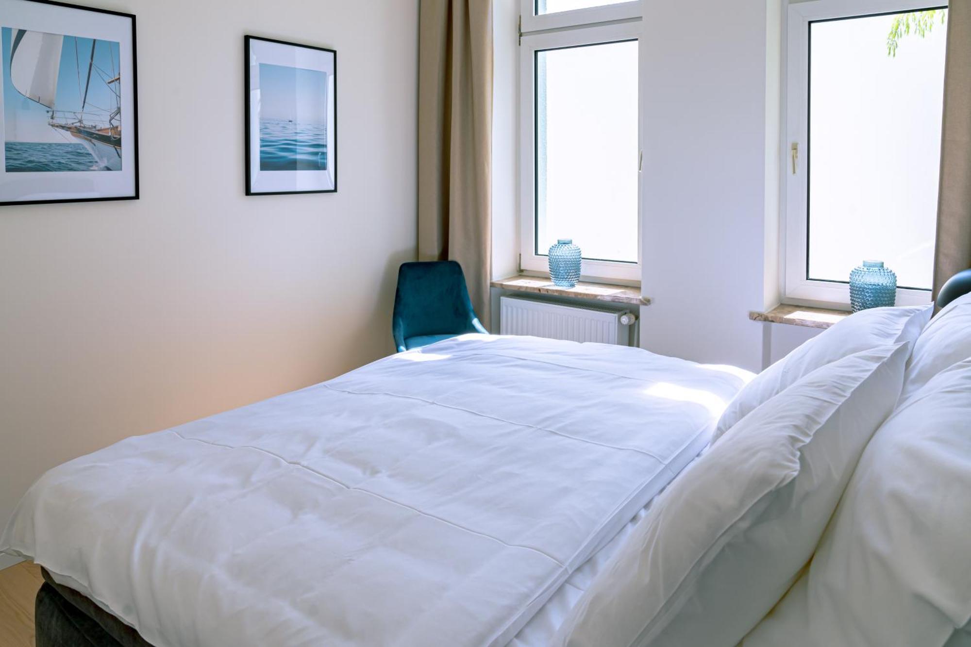 Kapitaenshaus Friedrich Franz - Premium Apartments 200 Meter Vom Strand Und Alten Strom 로스토크 객실 사진