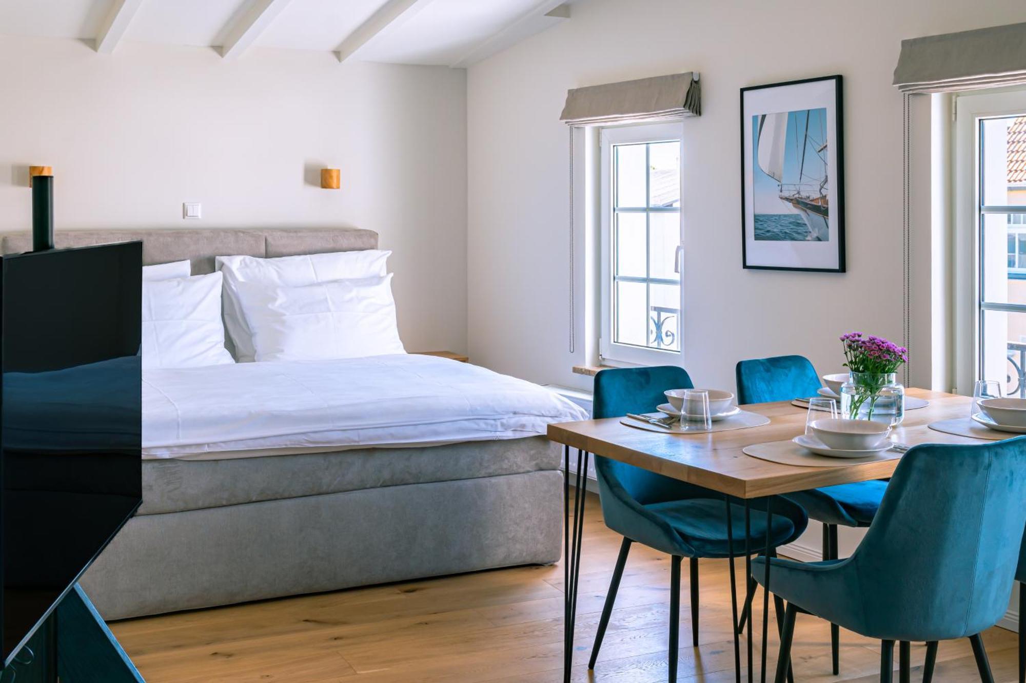 Kapitaenshaus Friedrich Franz - Premium Apartments 200 Meter Vom Strand Und Alten Strom 로스토크 객실 사진