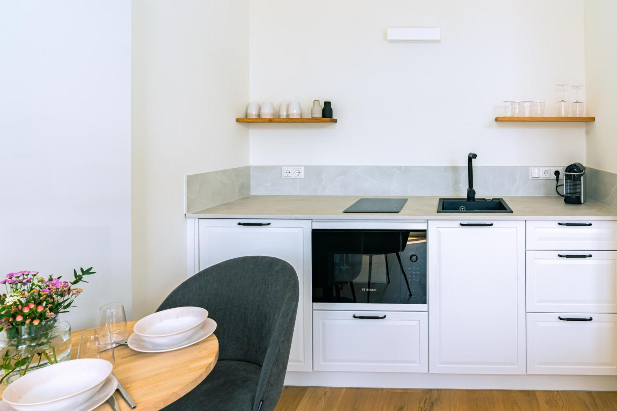 Kapitaenshaus Friedrich Franz - Premium Apartments 200 Meter Vom Strand Und Alten Strom 로스토크 객실 사진